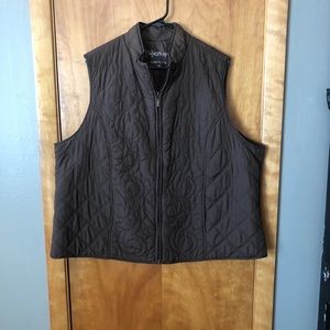 Women’s Relativity Brown Puffy Vest 3x